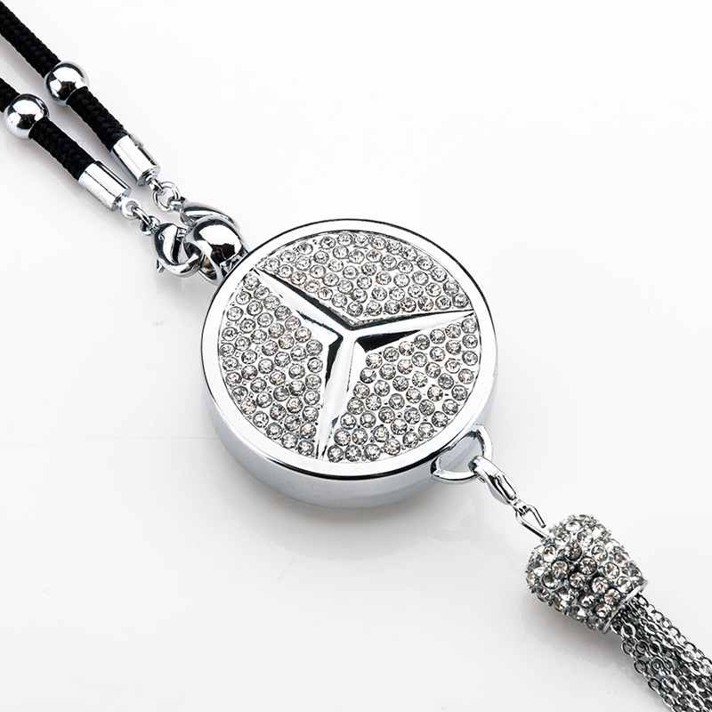 Pingente de aromaterapia com logotipo de carro com diamante de metal