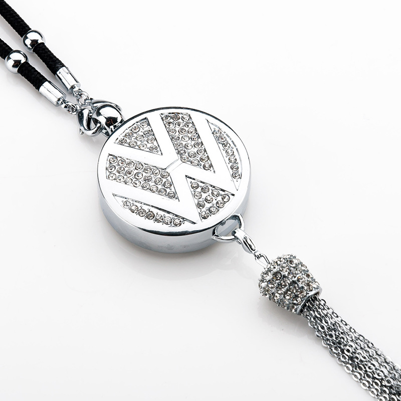 Pingente de aromaterapia com logotipo de carro com diamante de metal