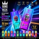 BangBox 80K 3 w 1 jednorazowy vape z wyświetlaczem LED, baterią 850 mAh i ładowaniem USB-C