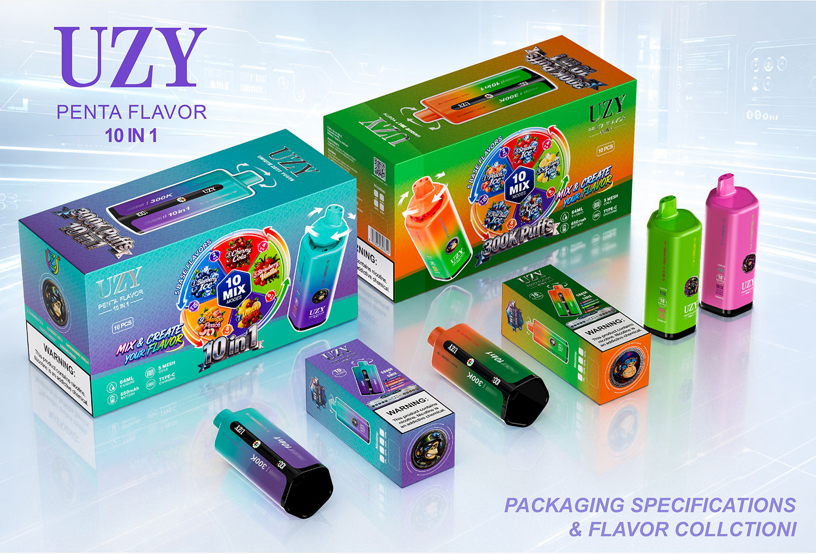 UZY Penta retail package contents