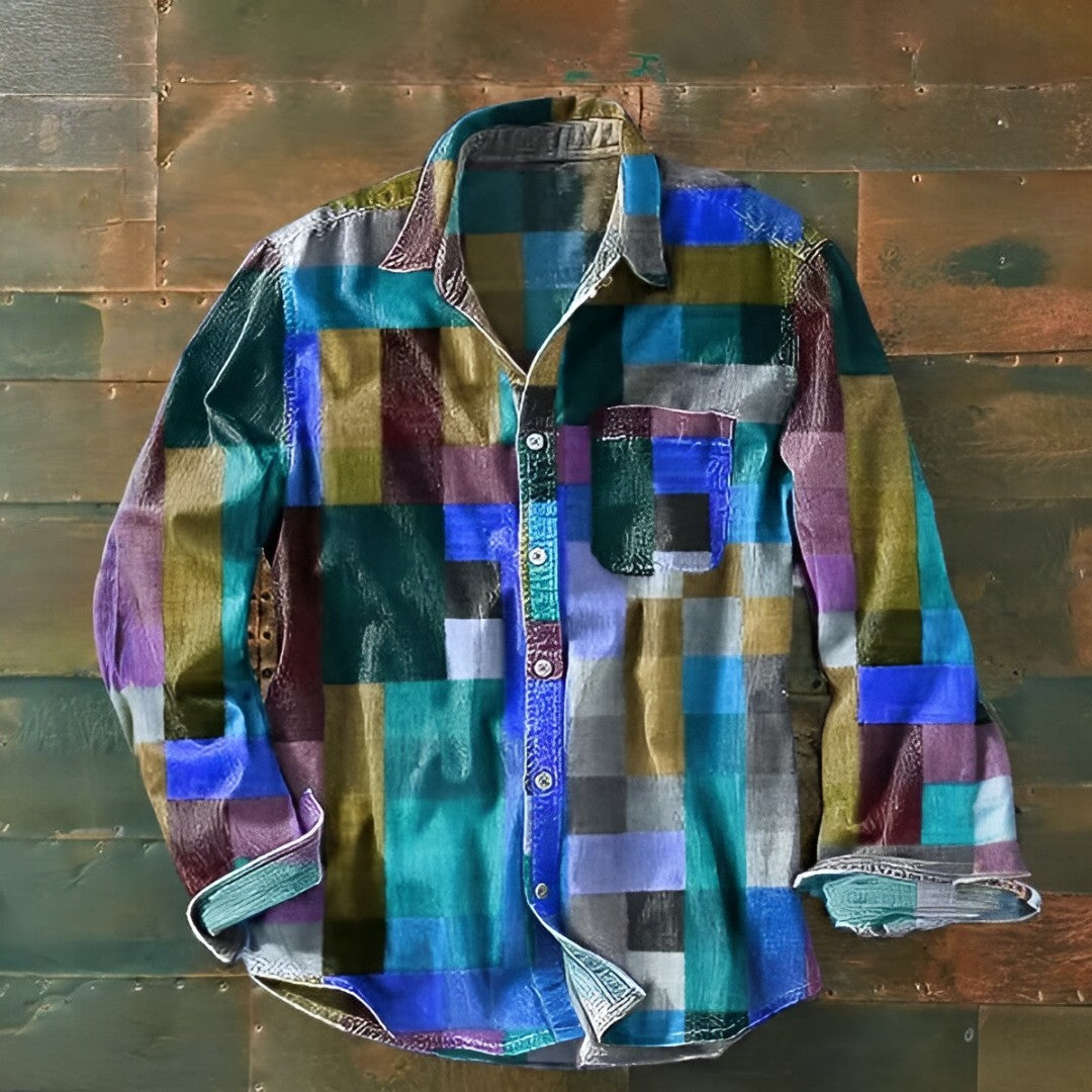 Maks - camisa vintage colorida