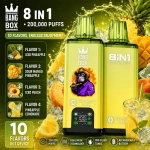 Bang Box 200K Pineapple Ice Sour Mango Peach Ice Pineapple Lemonade flavor vape