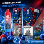 Bang Box 20000 Puffs Blue Razz Ice vape jednorazowy intensywny jagodowy smak