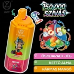 UZY 150K áfonya-málna, tripla dinnye és eperfagylalt ízkombináció