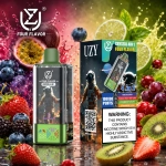 UZY 100K 4 az 1-ben eldobható vape – vegyes bogyós gyümölcsök, maracuja-kiwi-lime, vörösáfonya-szőlő és eper-kiwi ízkészlet