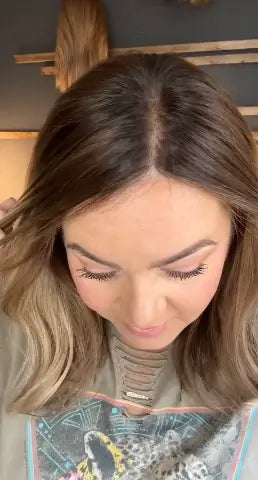 Lace Front Human Natural Hair Toppers for Women Add Fuller Hair Instantly