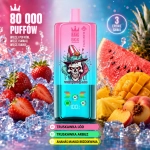 BangBox 80K 3 w 1 – truskawka z lodem, truskawka z arbuzem oraz ananas, mango i brzoskwinia