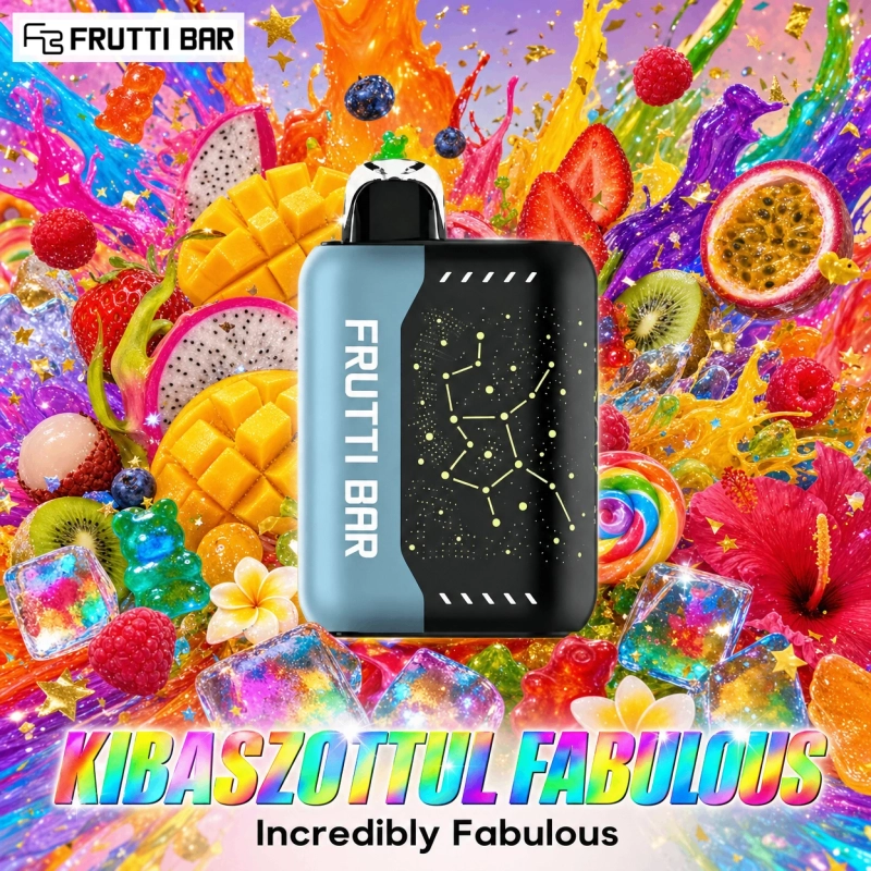 Kibaszott Fabulous Frutti Bar 25000 puffs eldobható vape – vegyes gyümölcs íz