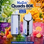 Vapsolo Quads 80K 4 az 1-ben eldobható vape – mojito, Monster mangó, Lady Killer és rózsaszín limonádé ízek