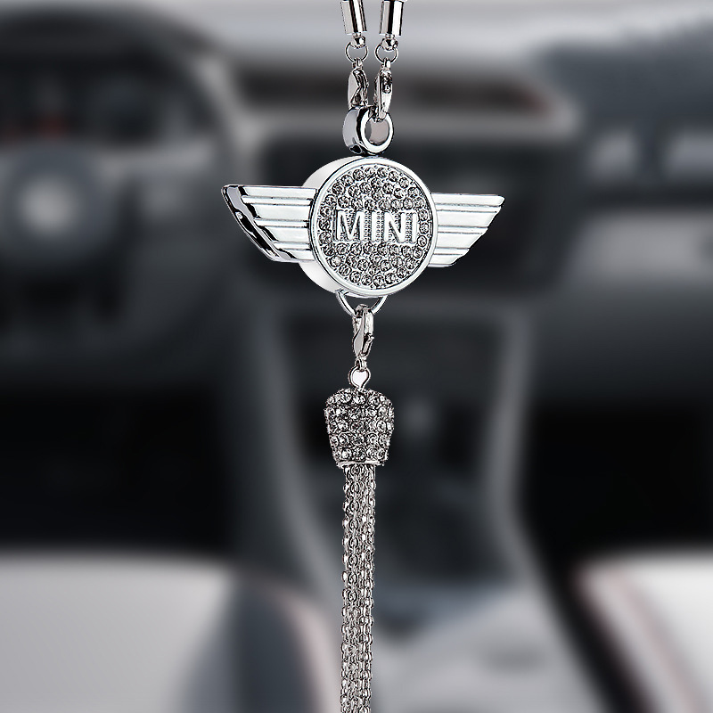 Pingente de aromaterapia com logotipo de carro com diamante de metal