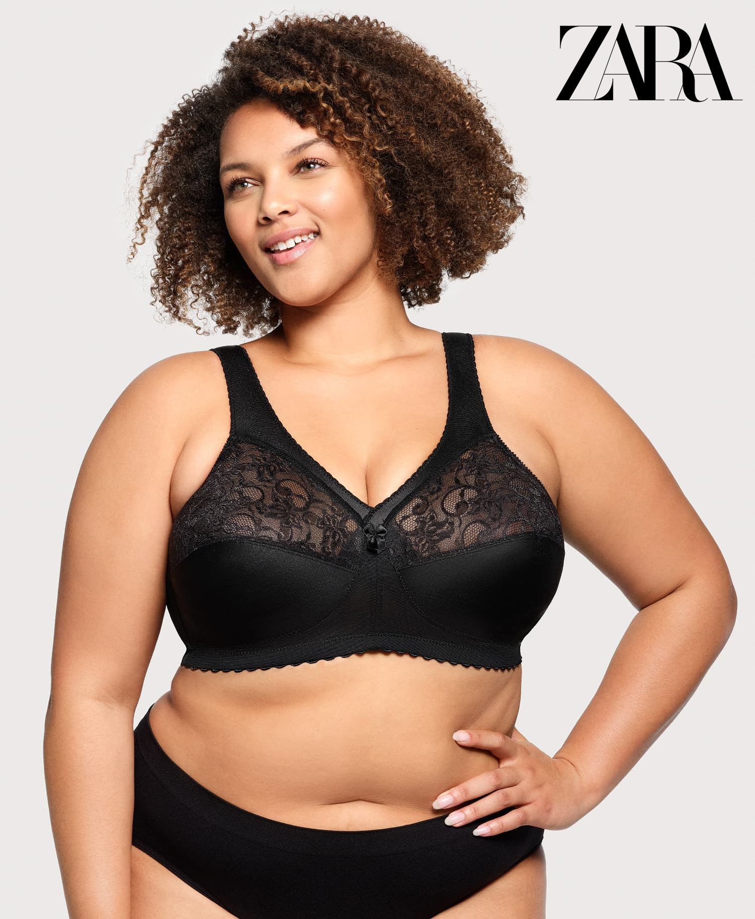 ZARA - (3 komada) Jednodijelni push-up grudnjak s punim košaricama