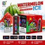 UZY Shisha Hookah King 120K Iced Watermelon Flavor Vape with Refreshing Watermelon Ice Taste