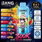 Bang Legend 300K 8w1 jednorazowy vape – Arbuz-Kwaśna Brzoskwinia, Borówka Ice, Wiśnia Kalifornijska, Truskawka-Mango