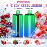 Cseresznye-áfonya, bogyós mix, eper-sárkánygyümölcs és görögdinnye rágógumi 4 az 1-ben vape