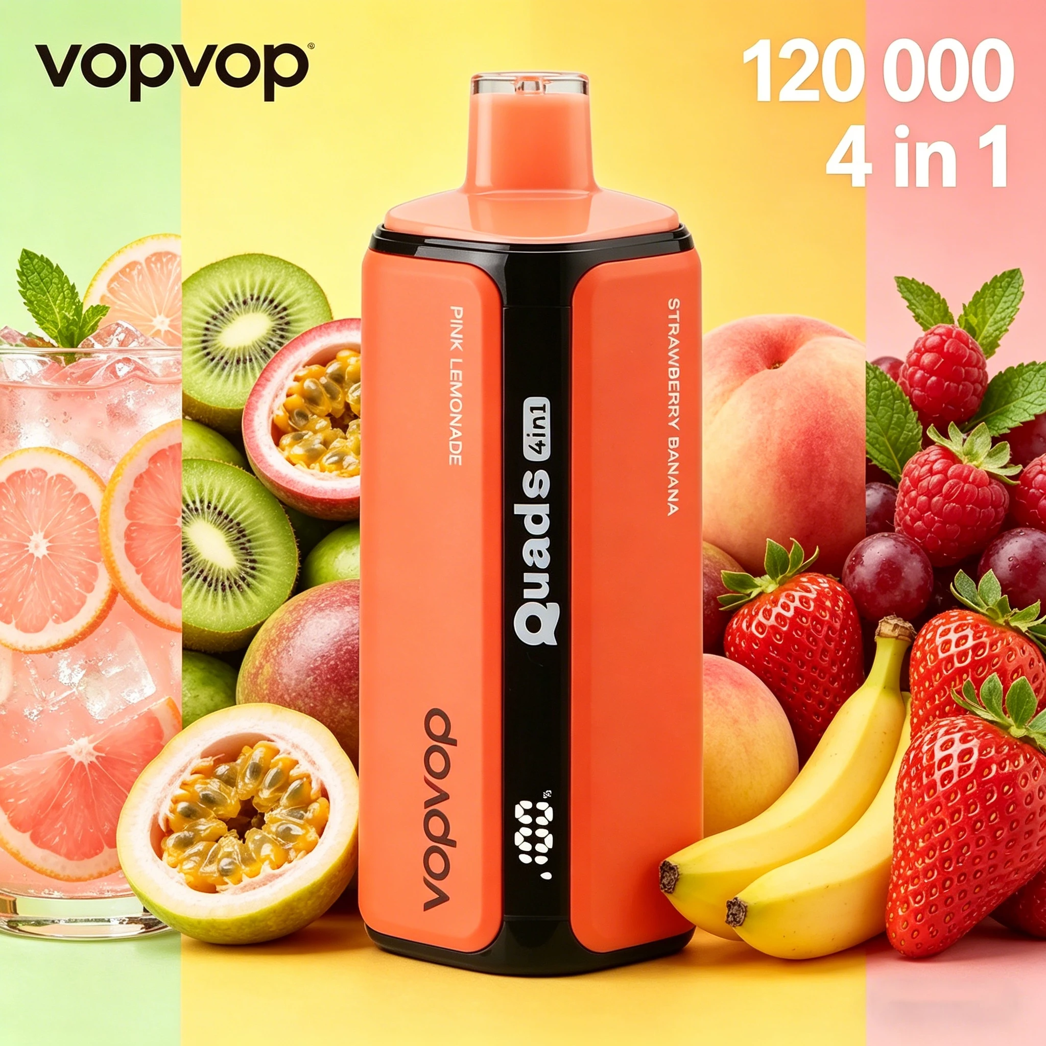 VOPVOP Pro 200k 4w1 – Jednorazowy Vape 200 000 Buchów | 4 Smaki w 1 Urządzeniu 3