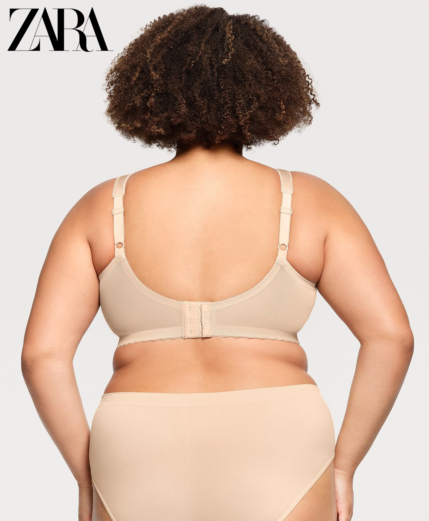 ZARA - (3 komada) Jednodijelni push-up grudnjak s punim košaricama