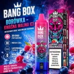 Bang Box 20000 Puffs Kwaśne Jagody Malina Ice vape owocowy smak z chłodzącą nutą