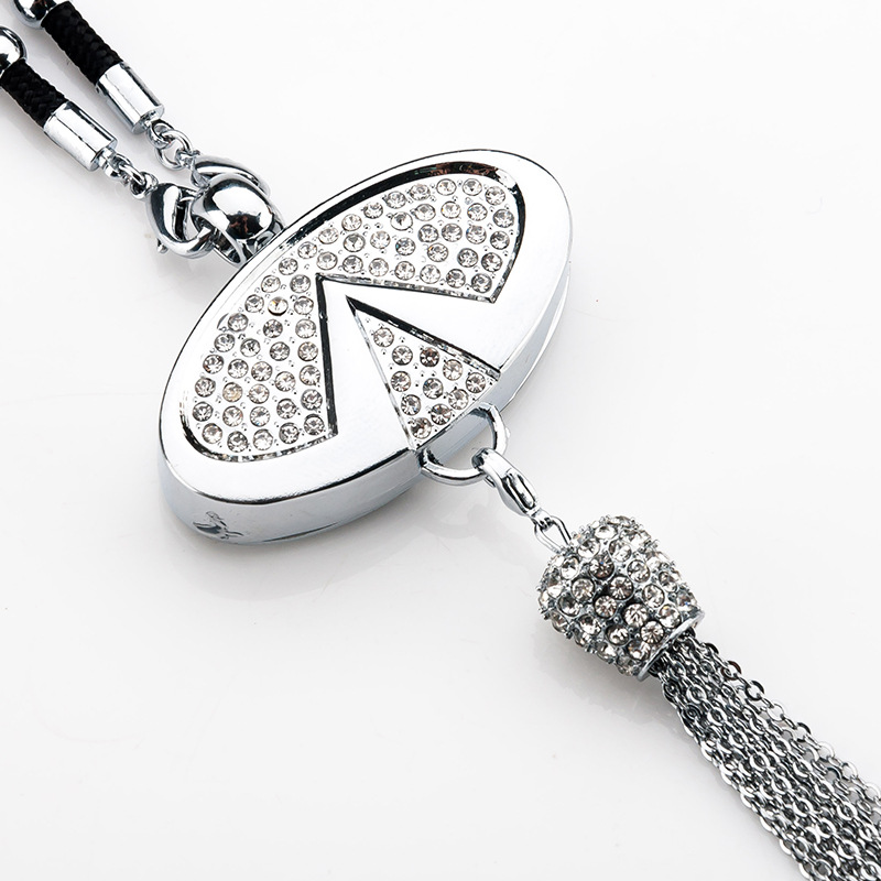 Pingente de aromaterapia com logotipo de carro com diamante de metal
