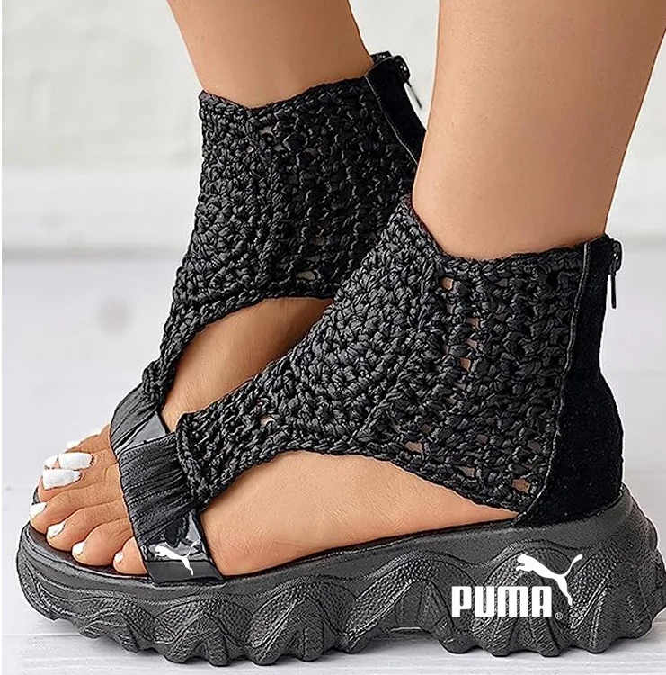 As últimas sandálias ortopédicas de malha super macia da Puma de 2025