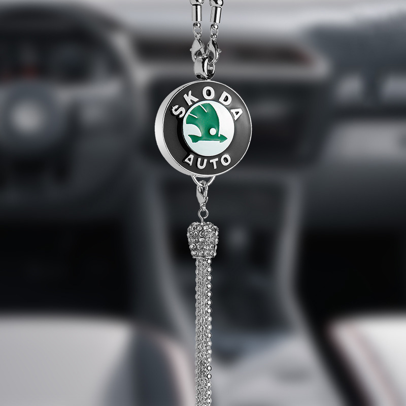 Pingente de aromaterapia com logotipo de carro com diamante de metal