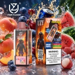 UZY 100K 4 az 1-ben eldobható vape – őszibarack jég, áfonya-cseresznye, energiaital és görögdinnye-licsi ízkészlet
