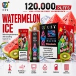 UZY Shisha Hookah King 120K Strawberry Watermelon Flavor Vape with Sweet Fruit Blend
