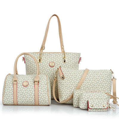 Conjunto de bolso de cuero de varias piezas hecho a mano