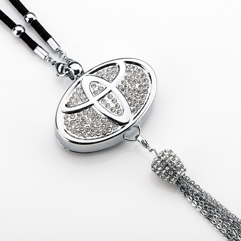 Pingente de aromaterapia com logotipo de carro com diamante de metal