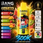 Bang Legend 8in1 300K görögdinnye bogyós gyümölcsök mangó őszibarack sárgabarack eper kiwi vape ízkombináció