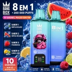 Vape descartável Bang Box 200.000 Puffs sabor mirtilo gelado e melancia com mirtilo