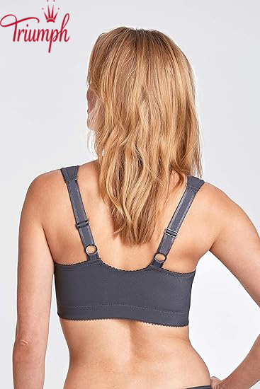 Triumph - (3 peças) Soutien jacquard para mulher com fecho frontal e sem aro